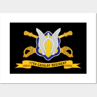 17th Cavalry Regiment w Br - Ribbon Posters and Art